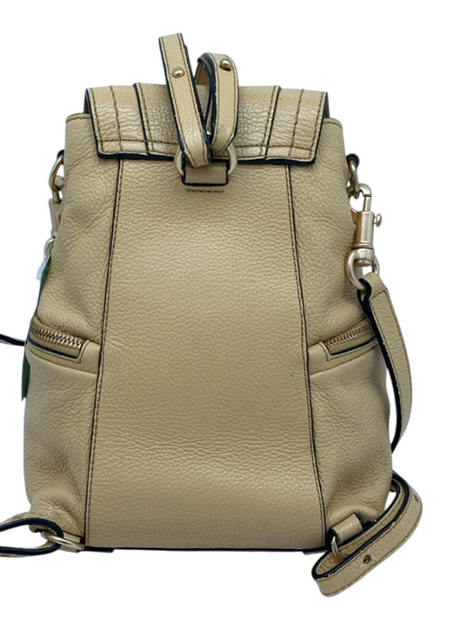 See By Chloe Yellow Beige Leather Gold Tone Hardware Zipper Detail Tassel Bag Yellow Beige / Small