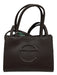 Telfar Chocolate Brown PU Leather Logo Magnetic Snap Closure Multiple Straps Bag Chocolate Brown / Small