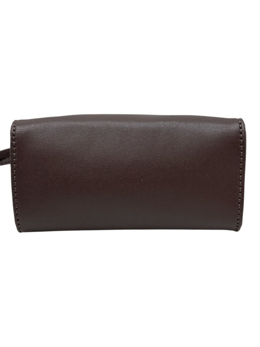 Telfar Chocolate Brown PU Leather Logo Magnetic Snap Closure Multiple Straps Bag Chocolate Brown / Small