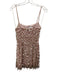 Majorelle Size XS Light Pink Polyester Floral Sequin Design Beaded Fringe Dress Light Pink / XS