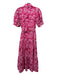 Derek Lam 10 Crosby Size 2 Pink & White Cotton Short Sleeve Floral Eyelet Dress Pink & White / 2