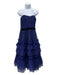 Marchesa Notte Size 10 Blue, Silver & Black Nylon & Polyester Tulle Dress Blue, Silver & Black / 10