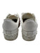 Valentino Shoe Size 38 White & Purple Leather Spike Detail Low Top Sneakers White & Purple / 38