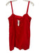 J. Crew Size XS Red Linen Button Down Square Neck Mini Dress Red / XS