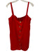 J. Crew Size XS Red Linen Button Down Square Neck Mini Dress Red / XS