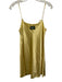 Daily Drills Size S Butter Yellow Polyester Blend Satin Tie Straps Mini Dress Butter Yellow / S