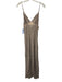 Dissh Size 4 Beige & Black Viscose Geometric V Neck Midi Dress Beige & Black / 4