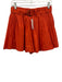 Ulla Johnson Size 4 Orange Cotton Belted Back Zip Pleated Shorts Orange / 4