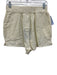 Daily Drills Size M Yellow & White Cotton Seersucker Stripe Elastic Waist Shorts Yellow & White / M