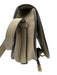 Chloe Taupe Gray Leather Flap Top Saddle Crossbody Adjustable Strap Bag Taupe Gray / Mini