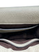Chloe Taupe Gray Leather Flap Top Saddle Crossbody Adjustable Strap Bag Taupe Gray / Mini