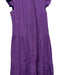 Sea New York Size 8 Purple Cotton Flutter Sleeves Back Zip Maxi Dress Purple / 8