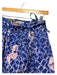 Ulla Johnson Size 4 Peach & Purple Print Cotton Belted Tie Dye High Waist Shorts Peach & Purple Print / 4