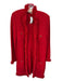 St. John Collection Size 12 Red Wool Blend Fringe Metallic GHW Long Coat Red / 12