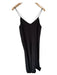 Mister Zimi Size 8 Black 100% Silk Spaghetti Strap Jumpsuit Black / 8