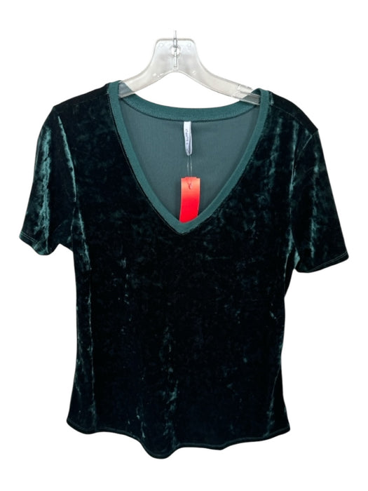 Z Supply Size M Emerald Velvet V Neck Top Emerald / M