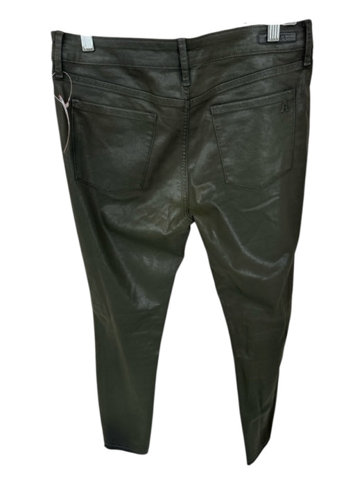 Articles of Society Size 30 Black Pleather Coated Raw Hem Straight Pants Black / 30