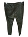 Articles of Society Size 30 Black Pleather Coated Raw Hem Straight Pants Black / 30