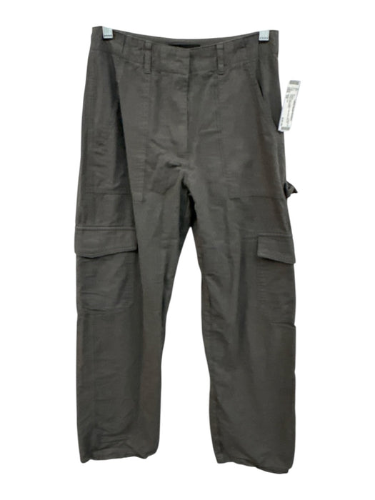 White Fox Size XS Dark Gray Cotton High Rise Zip Fly Cargo Pants Dark Gray / XS