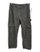 White Fox Size XS Dark Gray Cotton High Rise Zip Fly Cargo Pants Dark Gray / XS