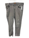 Boss Size 35 Gray Cotton Solid Jean Men's Pants Gray / 35