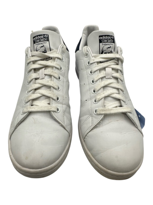 Adidas Shoe Size 10.5 AS IS White & Blue Leather Solid Low Top Men's Shoes White & Blue / 10.5