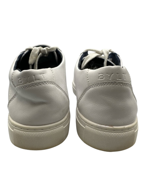BYLT Shoe Size 10.5 White Leather Solid Sneaker Men's Shoes White / 10.5