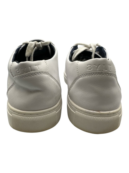BYLT Shoe Size 10.5 White Leather Solid Sneaker Men's Shoes White / 10.5