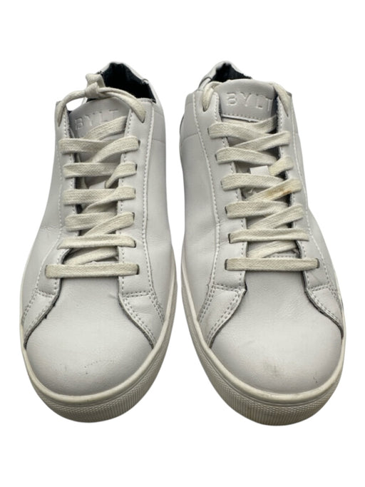 BYLT Shoe Size 10.5 White Leather Solid Sneaker Men's Shoes White / 10.5