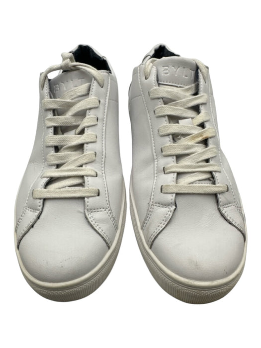 BYLT Shoe Size 10.5 White Leather Solid Sneaker Men's Shoes White / 10.5