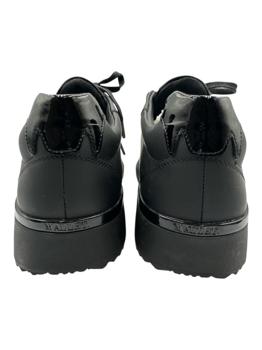 Mallet Shoe Size 10 Black Leather Solid Low Top Men's Shoes Black / 10