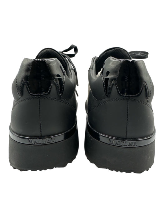 Mallet Shoe Size 10 Black Leather Solid Low Top Men's Shoes Black / 10
