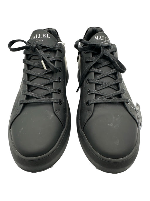 Mallet Shoe Size 10 Black Leather Solid Low Top Men's Shoes Black / 10