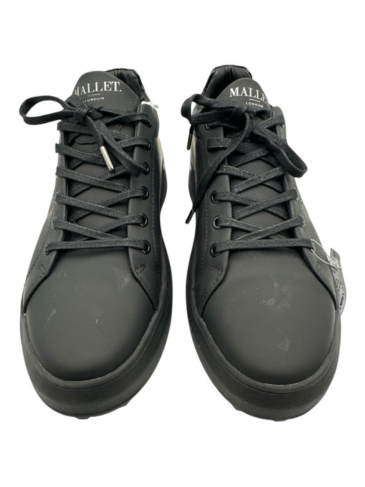 Mallet Shoe Size 10 Black Leather Solid Low Top Men's Shoes Black / 10