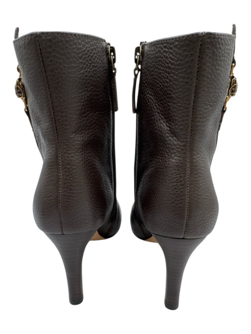 Kurt Geiger Shoe Size 38 Brown Leather Pointed Toe Side Zip Pebbled Booties Brown / 38
