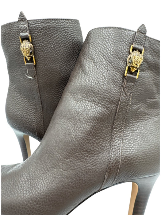 Kurt Geiger Shoe Size 38 Brown Leather Pointed Toe Side Zip Pebbled Booties Brown / 38