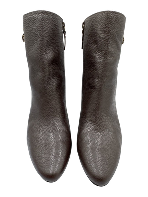 Kurt Geiger Shoe Size 38 Brown Leather Pointed Toe Side Zip Pebbled Booties Brown / 38
