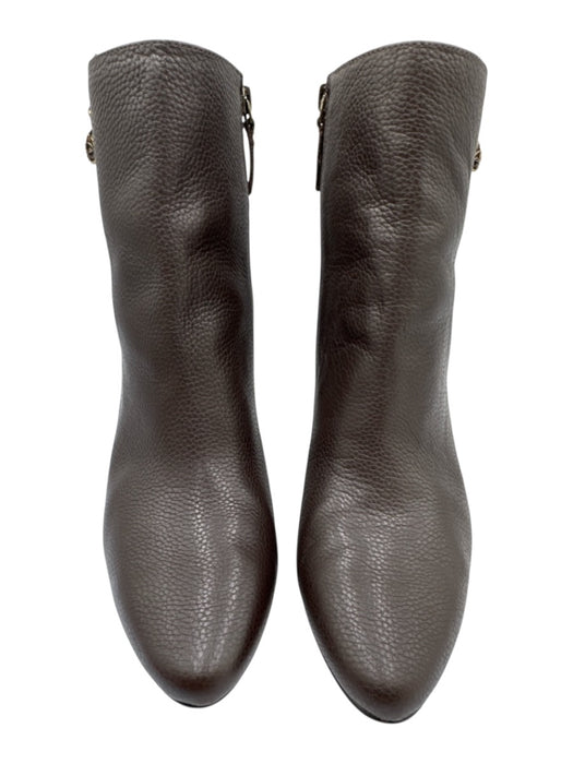 Kurt Geiger Shoe Size 38 Brown Leather Pointed Toe Side Zip Pebbled Booties Brown / 38