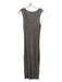Barefoot Dreams Size S Taupe Nylon & Viscose Sleeveless Velour Ribbed Side Dress Taupe / S