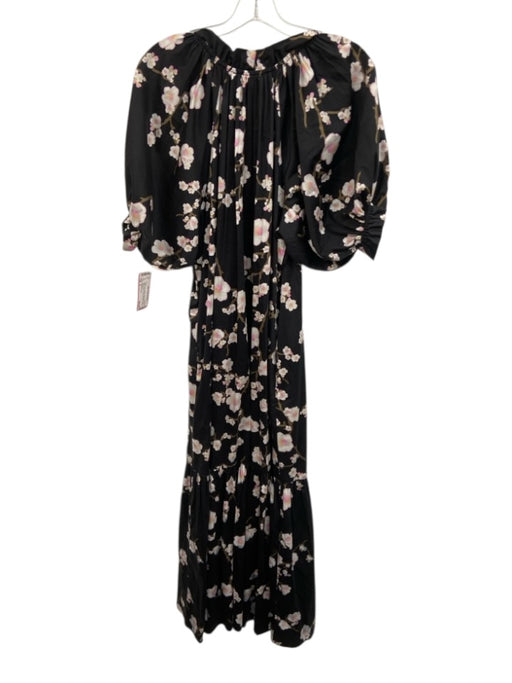 Cynthia Rowley Size S Black, Pink & White Cotton Blend 1/2 Balloon Sleeve Dress Black, Pink & White / S