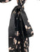 Cynthia Rowley Size S Black, Pink & White Cotton Blend 1/2 Balloon Sleeve Dress Black, Pink & White / S