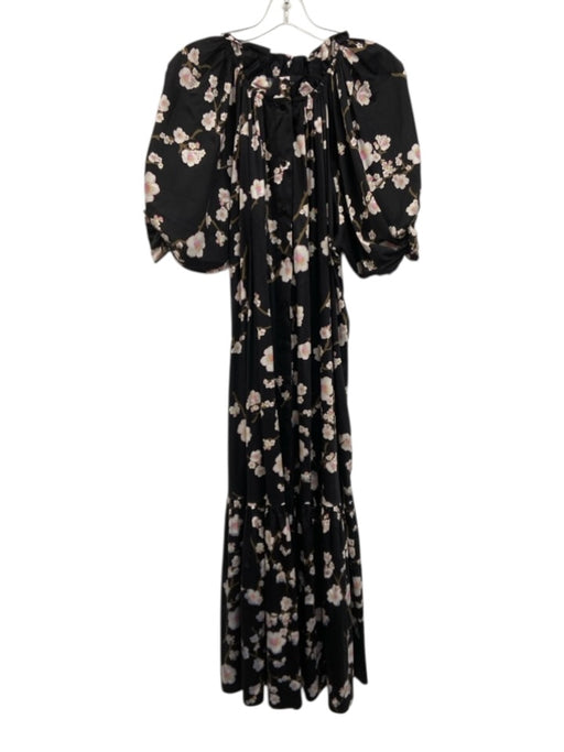 Cynthia Rowley Size S Black, Pink & White Cotton Blend 1/2 Balloon Sleeve Dress Black, Pink & White / S