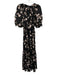 Cynthia Rowley Size S Black, Pink & White Cotton Blend 1/2 Balloon Sleeve Dress Black, Pink & White / S