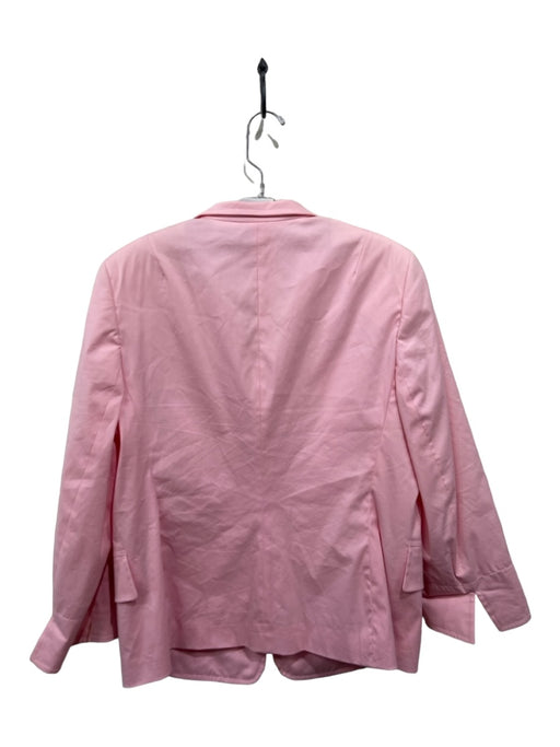 Akris Punto Size 14 Pale Pink Cotton Blend Blazer Front Buttons Jacket Pale Pink / 14