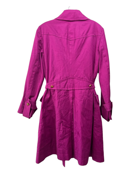 Marc By Marc Jacobs Magenta Purple Cotton Double Breast Trench Coat Magenta Purple / L