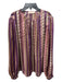 Tory Burch Size 12 Purple & Pink Print Viscose & Silk Vertical Stripes Top Purple & Pink Print / 12