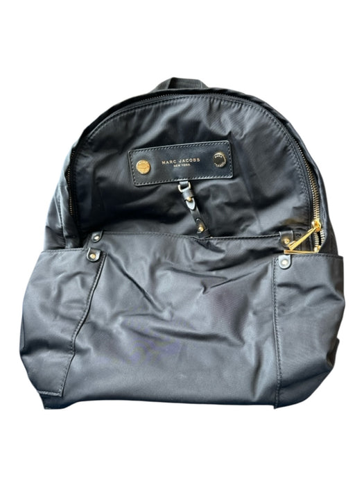 Marc Jacobs Black Polyethylene Gold hardware Mini Backpack Black