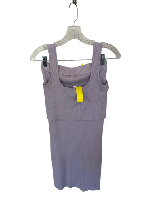 House of Harlow Size S Lavender Viscose Blend Sleeveless Ribbed Maxi Skirt Set Lavender / S