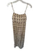 Monteau Size S Taupe & Purple Linen Blend Spaghetti Strap Circles Maxi Dress Taupe & Purple / S