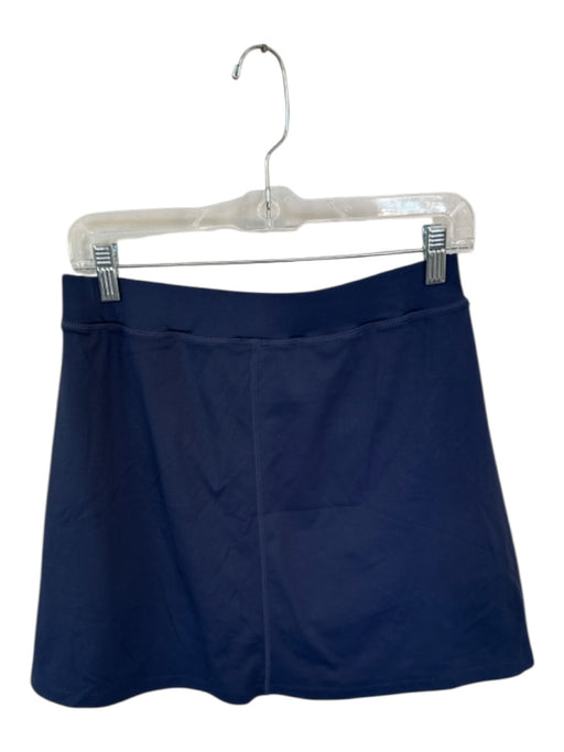 Wilo Size L Navy & Blue Polyester Blend Elastic Waist Athletic Skort Navy & Blue / L